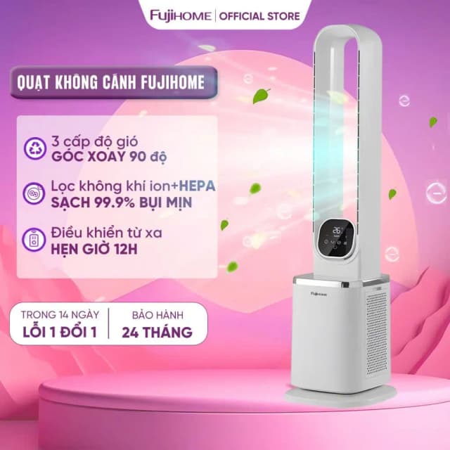 Top 1 so sánh giá Quạt không cánh FUJIHOME BF15-HEPA-VOICE 50W - Tìm sản phẩm giá rẻ nhất - Ảnh 3