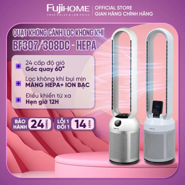 Top 1 so sánh giá Quạt không cánh FUJIHOME BF15-HEPA-VOICE 50W - Tìm sản phẩm giá rẻ nhất - Ảnh 9