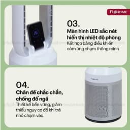 Quạt không cánh Fujihome BF308DC 35W - Giá rẻ nhất hôm nay - Ảnh 6