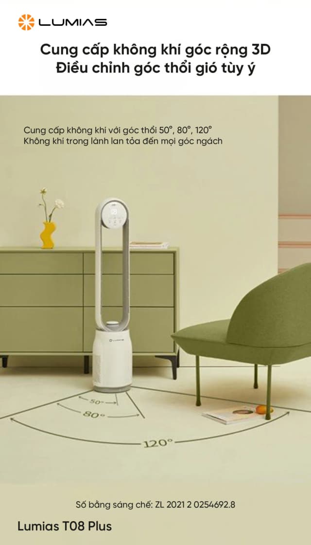 So sánh giá Quạt không cánh LUMIAS T08 38W rẻ nhất? - Ảnh 11
