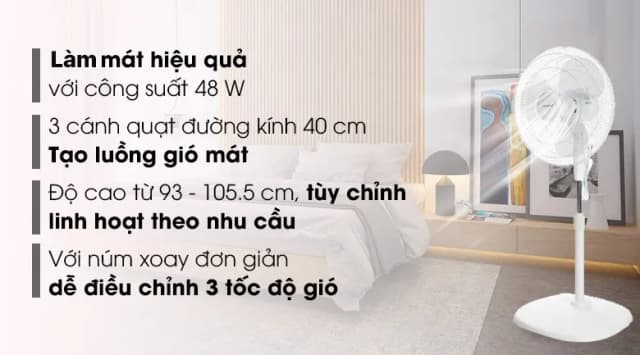 So sánh giá Quạt lửng Comfee 3 cánh CF-FF4019VEW 48W rẻ nhất? - Ảnh 5
