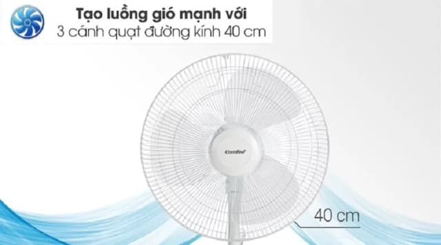 Top 1 so sánh giá Quạt lửng Comfee 3 cánh CF-FF4019VFW 40W - Tìm sản phẩm giá rẻ nhất - Ảnh 5