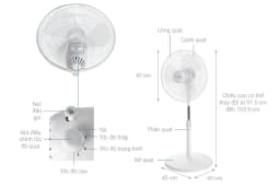 So sánh giá Quạt lửng Comfee 3 cánh CF-FF4019VFW 40W - Tìm sản phẩm giá rẻ nhất - Ảnh 9