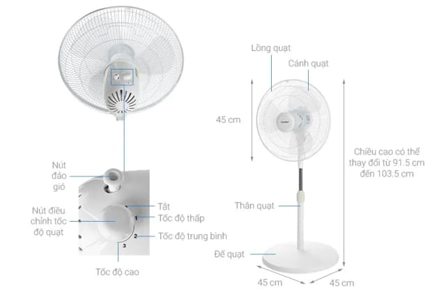 Top 1 so sánh giá Quạt lửng Comfee 3 cánh CF-FF4019VFW 40W - Tìm sản phẩm giá rẻ nhất - Ảnh 9