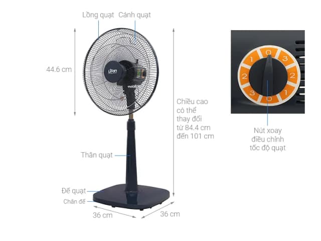 So sánh giá Quạt lửng Lifan 3 cánh QL-316 45W rẻ nhất? - Ảnh 2
