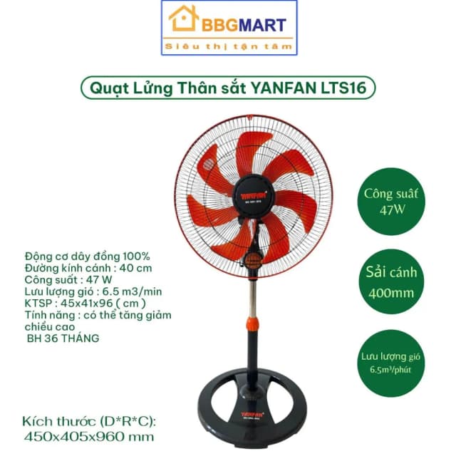 So sánh giá Quạt lửng Lifan 3 cánh QL-316 45W rẻ nhất? - Ảnh 11