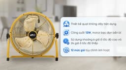 So sánh giá Quạt sạc điện AC 3 cánh ARF01D123 12W - Tìm sản phẩm giá rẻ nhất - Ảnh 2