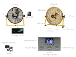So sánh giá Quạt sạc điện AC 3 cánh ARF01D123 12W - Tìm sản phẩm giá rẻ nhất - Ảnh 15