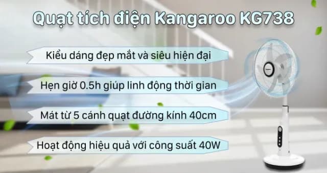 Top 1 so sánh giá Quạt sạc điện Kangaroo 5 cánh KG745 24W - Tìm sản phẩm giá rẻ nhất - Ảnh 77