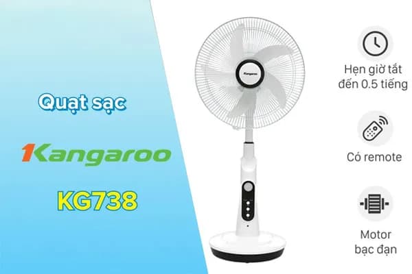 Top 1 so sánh giá Quạt sạc điện Kangaroo 5 cánh KG745 24W - Tìm sản phẩm giá rẻ nhất - Ảnh 91