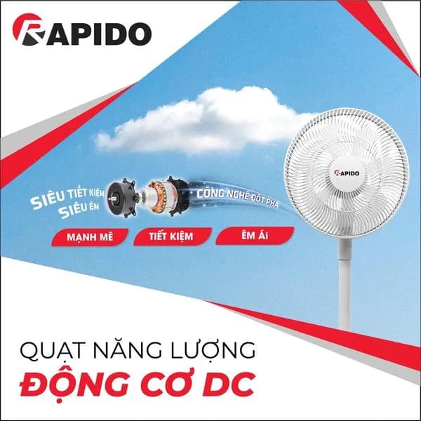 So sánh giá Quạt sạc điện Rapido 7 cánh RBF-30 30W rẻ nhất? - Ảnh 11