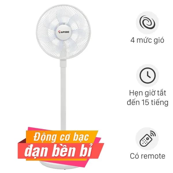 So sánh giá Quạt sạc điện Rapido 7 cánh RBF-30 30W rẻ nhất? - Ảnh 4