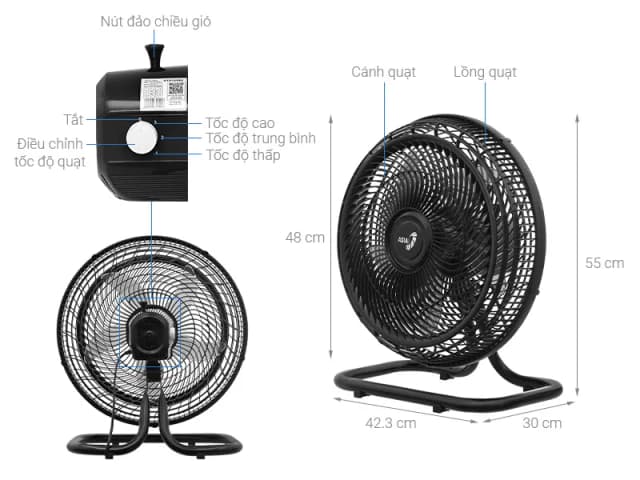 So sánh giá Quạt sàn Asia 5 cánh VY616990 55W rẻ nhất? - Ảnh 4