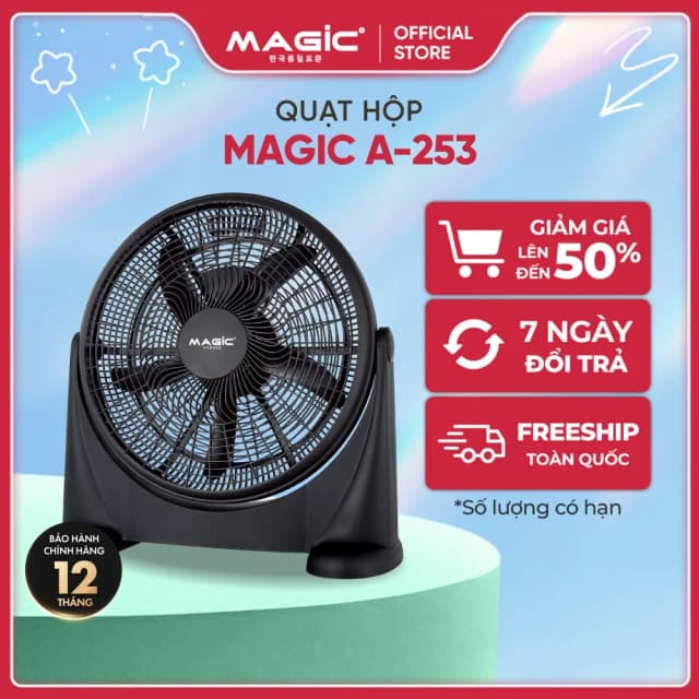 Quạt sàn Magic 5 cánh A-253 80W - Ảnh 6