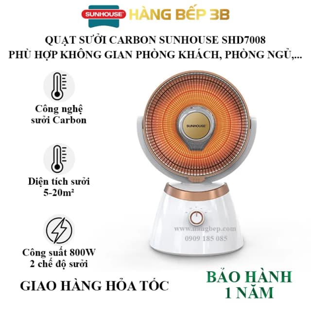 So sánh giá Quạt sưởi carbon Sunhouse SHD7008 Trắng rẻ nhất? - Ảnh 20