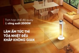 Quạt sưởi gốm Sunhouse SHD7060W - Giá rẻ nhất hôm nay - Ảnh 5
