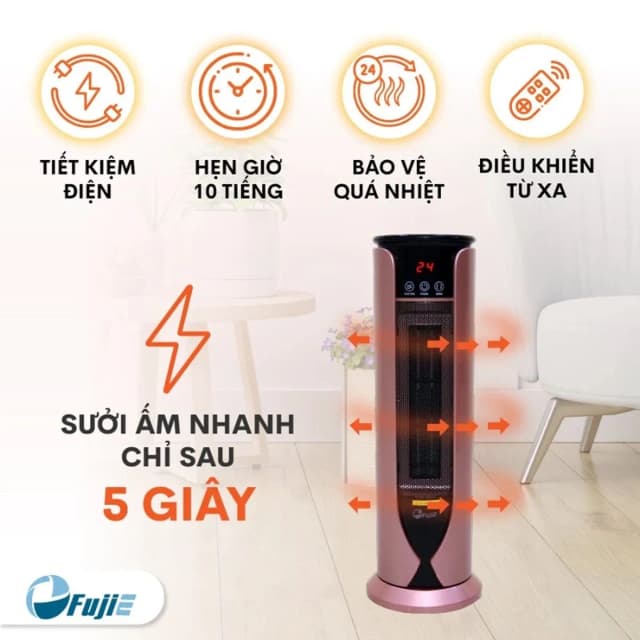 Top 1 so sánh giá Quạt sưởi gốm FujiE CH-1600RM - Tìm sản phẩm giá rẻ nhất - Ảnh 12