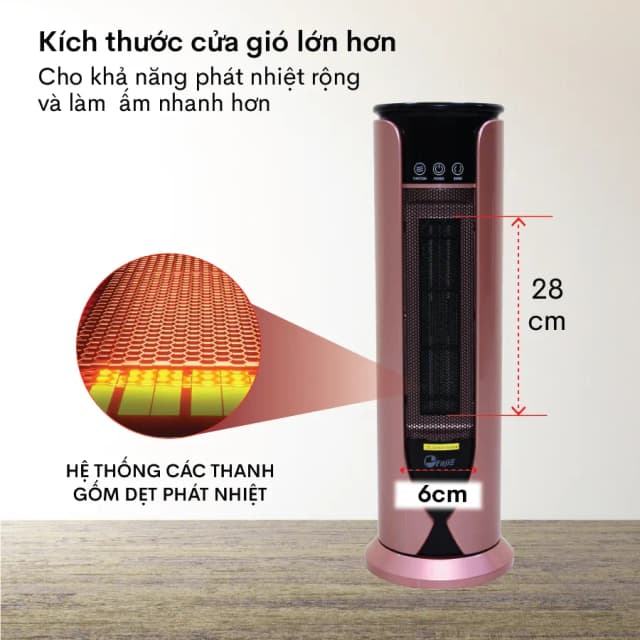 Top 1 so sánh giá Quạt sưởi gốm FujiE CH-1600RM - Tìm sản phẩm giá rẻ nhất - Ảnh 5