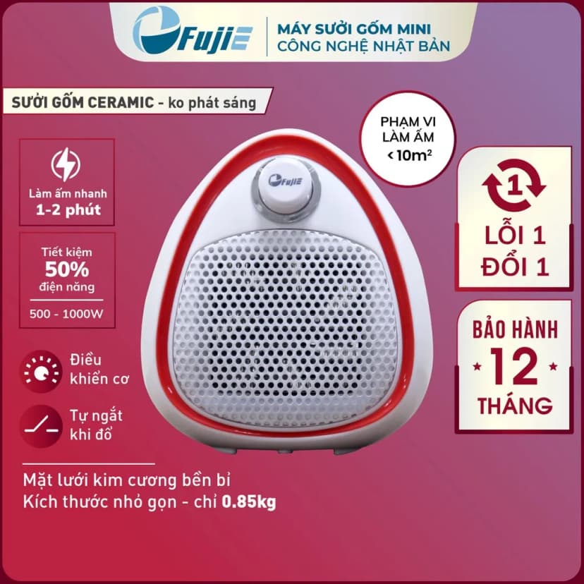 Quạt sưởi gốm FUJIHOME FH1100 - Giá rẻ nhất hôm nay - Ảnh 33