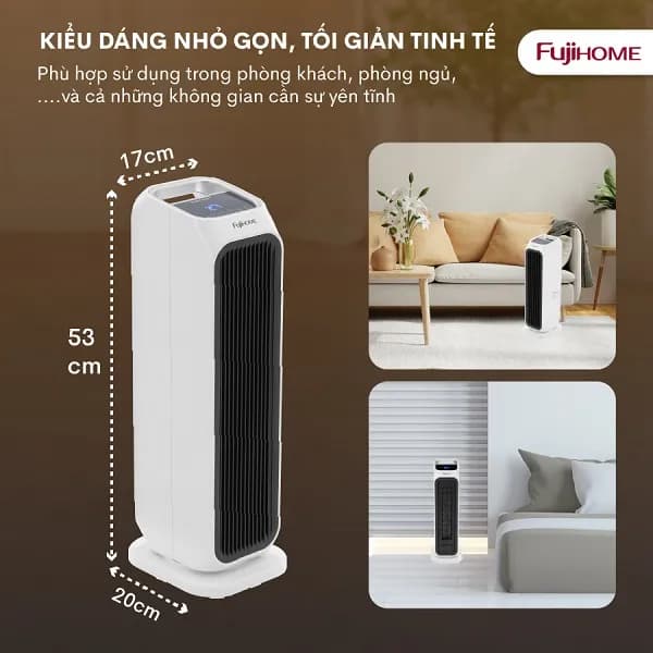 Quạt sưởi gốm FUJIHOME FH1100 - Giá rẻ nhất hôm nay - Ảnh 45