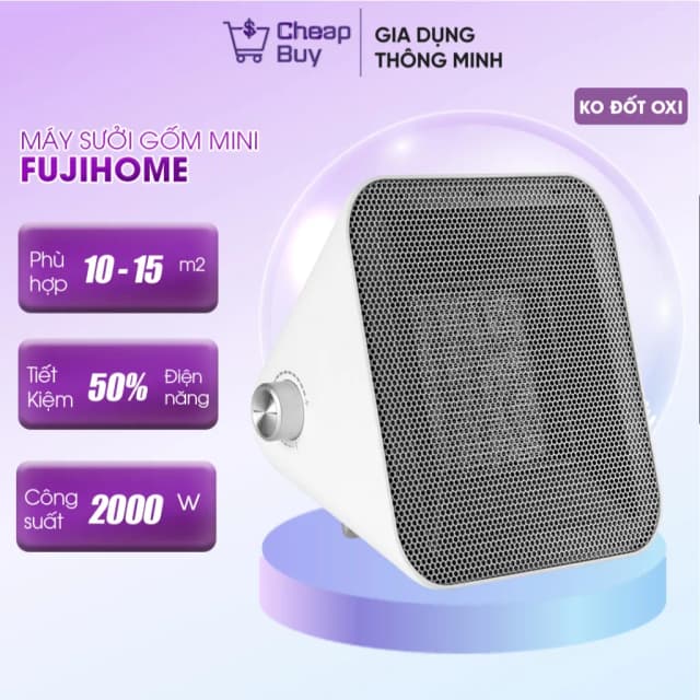 Top 1 so sánh giá Quạt sưởi gốm FUJIHOME FH1100 - Tìm sản phẩm giá rẻ nhất - Ảnh 6