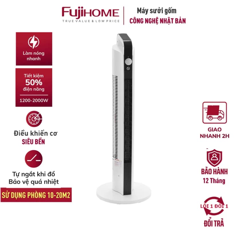 Quạt sưởi gốm FUJIHOME FH1100 - Giá rẻ nhất hôm nay - Ảnh 59