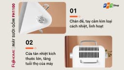 Quạt sưởi gốm FUJIHOME FH1100 - Giá rẻ nhất hôm nay - Ảnh 7