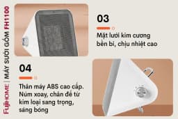 Quạt sưởi gốm FUJIHOME FH1100 - Giá rẻ nhất hôm nay - Ảnh 10