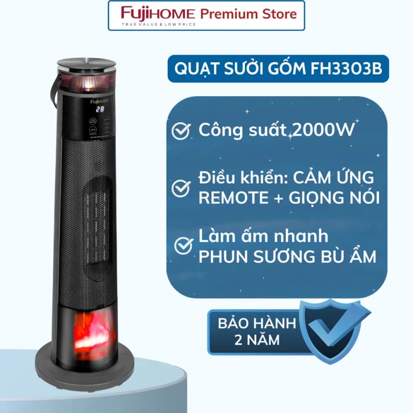 Quạt sưởi gốm FUJIHOME FH1950 - Giá rẻ nhất hôm nay - Ảnh 13