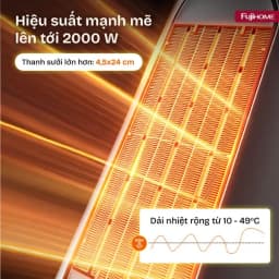 Quạt sưởi gốm FUJIHOME FH1950 - Giá rẻ nhất hôm nay - Ảnh 16