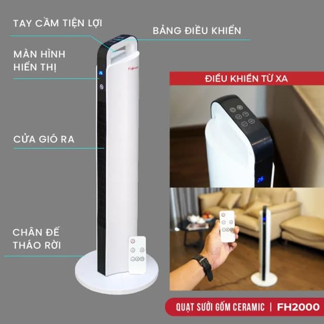 So sánh giá Quạt sưởi gốm FUJIHOME FH2000 rẻ nhất? - Ảnh 12
