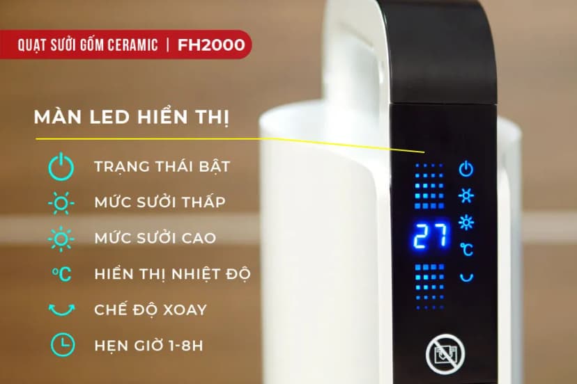 So sánh giá Quạt sưởi gốm FUJIHOME FH2000 - Tìm sản phẩm giá rẻ nhất - Ảnh 8