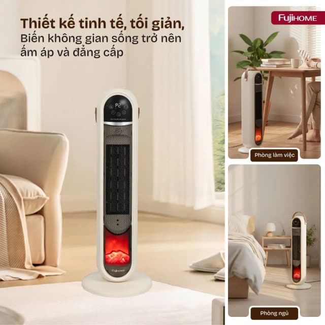 So sánh giá Quạt sưởi gốm FUJIHOME FH202 rẻ nhất? - Ảnh 2