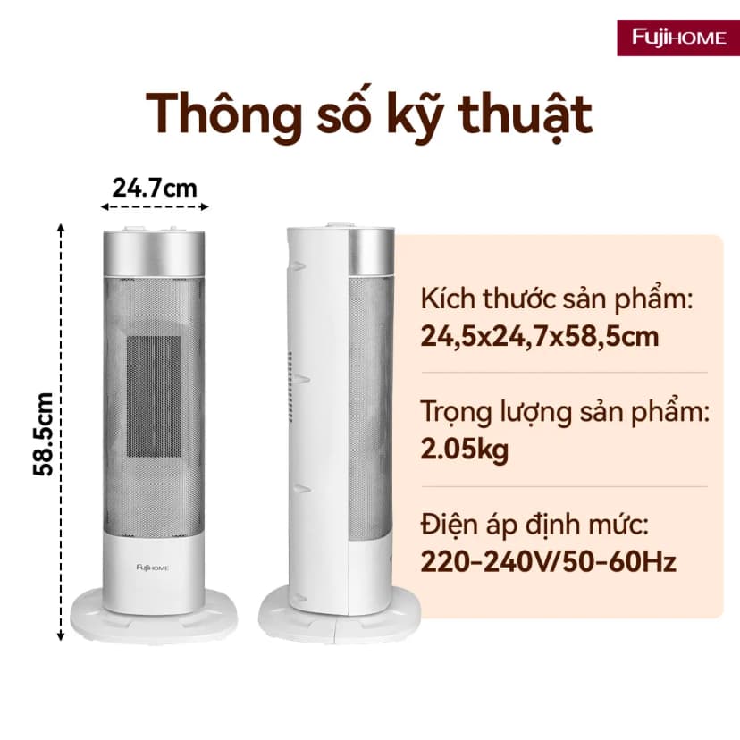 So sánh giá Quạt sưởi gốm FUJIHOME FH3100M - Tìm sản phẩm giá rẻ nhất - Ảnh 12