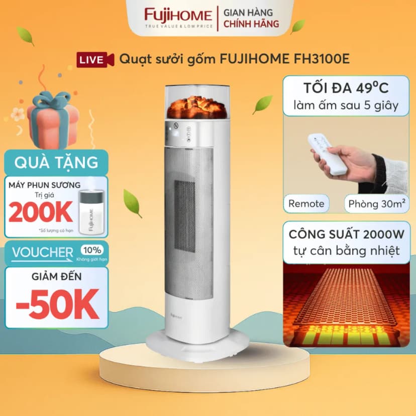 So sánh giá Quạt sưởi gốm FUJIHOME FH3100M - Tìm sản phẩm giá rẻ nhất - Ảnh 14