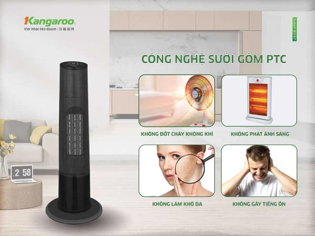 So sánh giá Quạt sưởi gốm Kangaroo KGAH06G rẻ nhất? - Ảnh 5