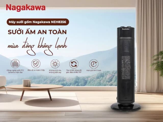 So sánh giá Quạt sưởi gốm Nagakawa NEH8366 rẻ nhất? - Ảnh 10