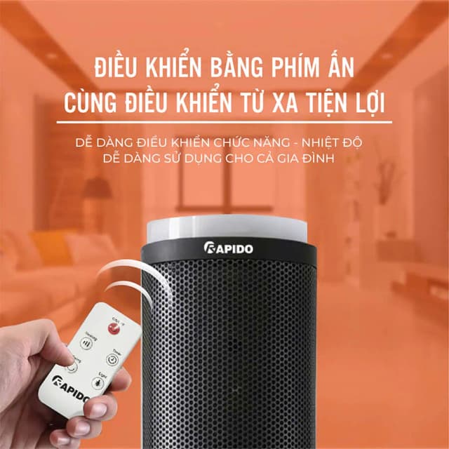 So sánh giá Quạt sưởi gốm Rapido RCH-2000SDB rẻ nhất? - Ảnh 10
