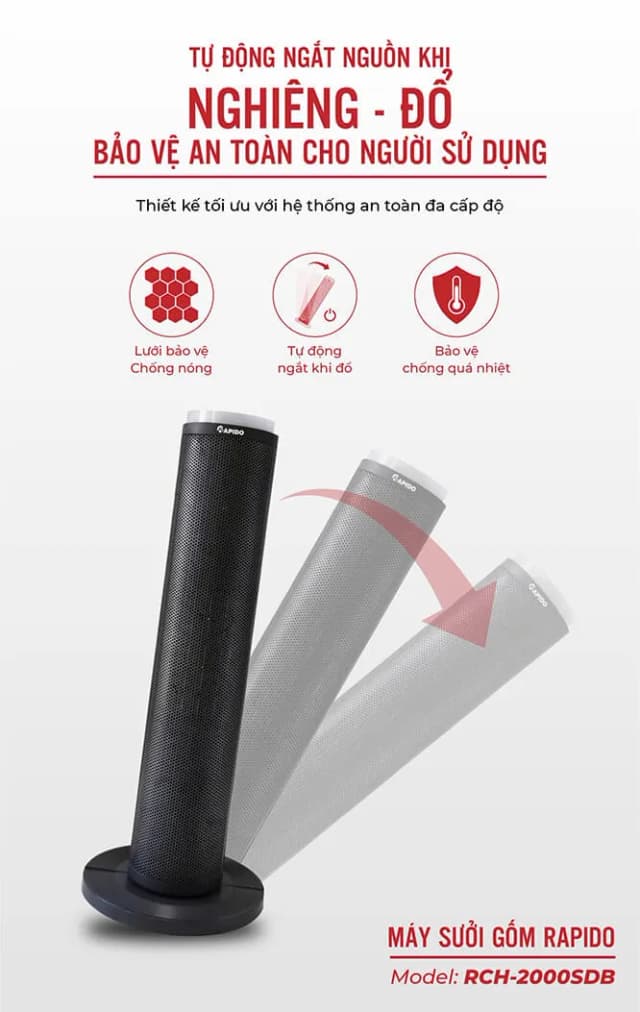So sánh giá Quạt sưởi gốm Rapido RCH-2000SDW rẻ nhất? - Ảnh 18