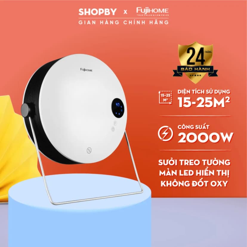 Quạt sưởi treo tường FUJIHOME FHB5000 - Giá rẻ nhất hôm nay - Ảnh 7
