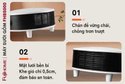 Quạt sưởi treo tường FUJIHOME FHB5000 - Giá rẻ nhất hôm nay - Ảnh 8