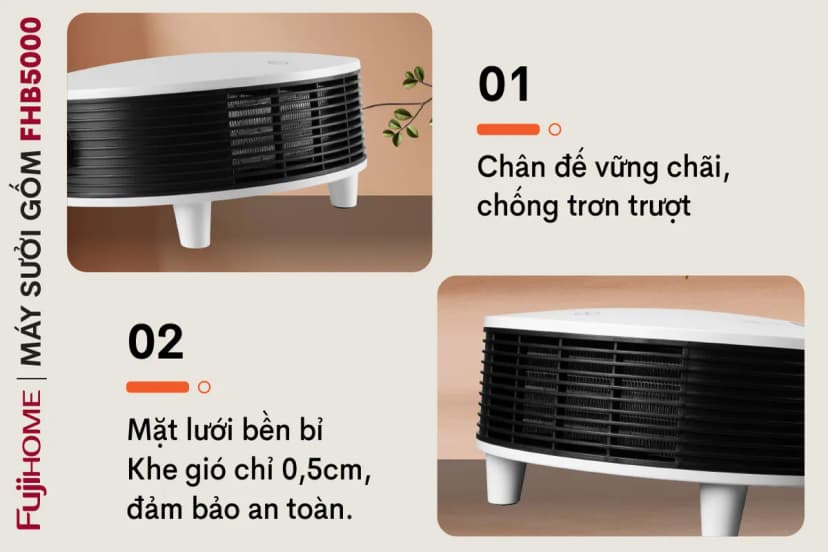 Quạt sưởi treo tường FUJIHOME FHB5000 - Giá rẻ nhất hôm nay - Ảnh 8