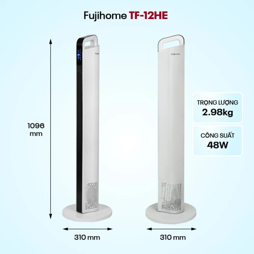 Quạt tháp FUJIHOME TF-12HE 48W - Giá rẻ nhất hôm nay - Ảnh 11