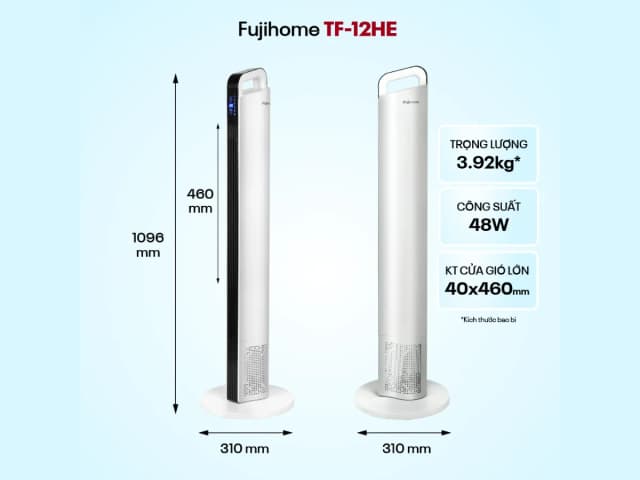 Top 1 so sánh giá Quạt tháp FUJIHOME TF-12HE 48W - Tìm sản phẩm giá rẻ nhất - Ảnh 4