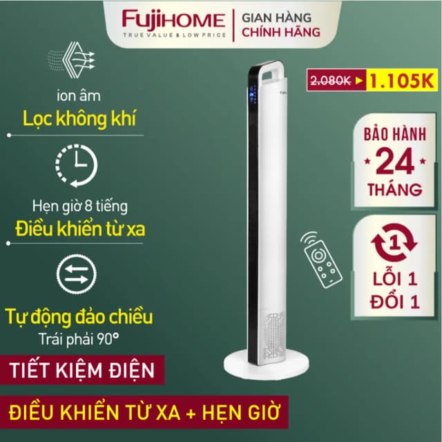 Top 1 so sánh giá Quạt tháp FUJIHOME TF-12HE 48W - Tìm sản phẩm giá rẻ nhất - Ảnh 7