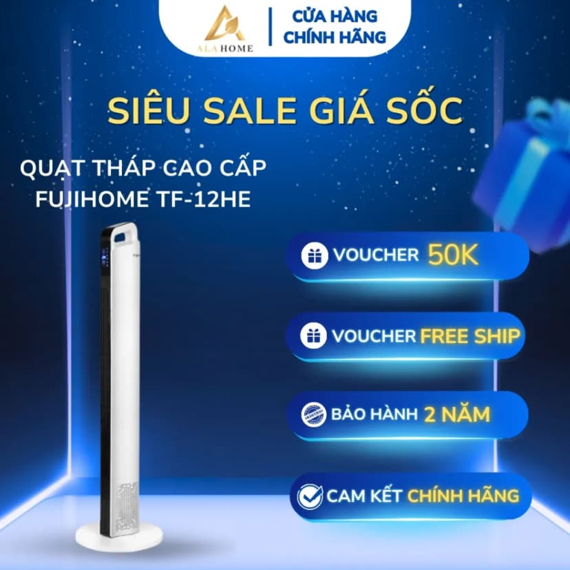 Quạt tháp FUJIHOME TF-12HE 48W - Giá rẻ nhất hôm nay - Ảnh 9