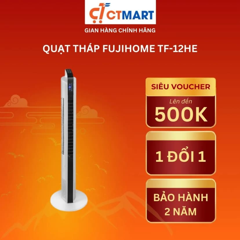 Quạt tháp FUJIHOME TF-12HE 48W - Giá rẻ nhất hôm nay - Ảnh 10