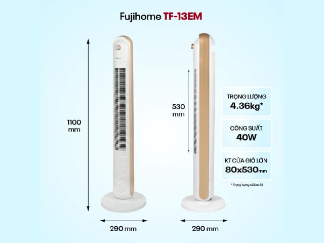 So sánh giá Quạt tháp FUJIHOME TF-13EM 40W rẻ nhất? - Ảnh 2