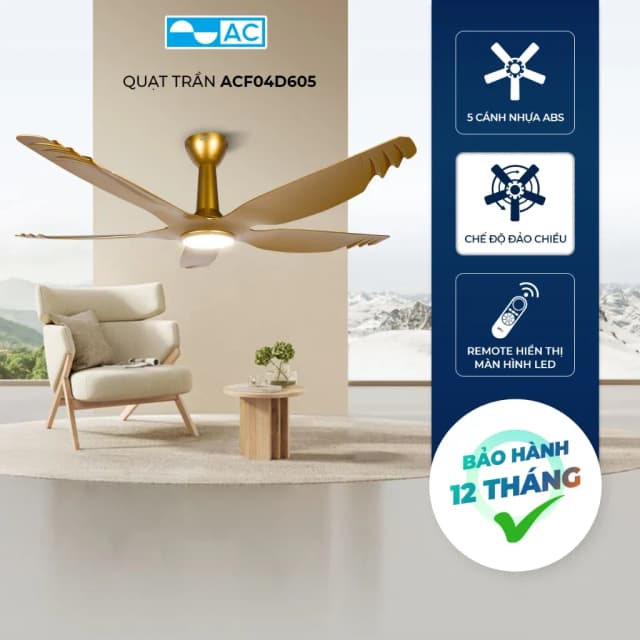 So sánh giá Quạt trần AC 5 cánh DC inverter ACF04D605 50W Trắng rẻ nhất? - Ảnh 15