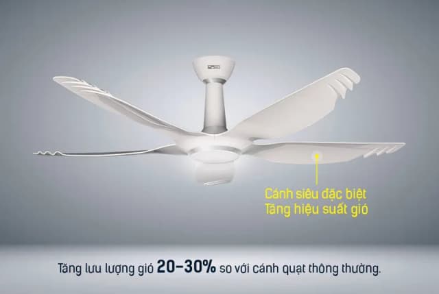 So sánh giá Quạt trần AC 5 cánh DC inverter ACF04D605 50W Trắng rẻ nhất? - Ảnh 8